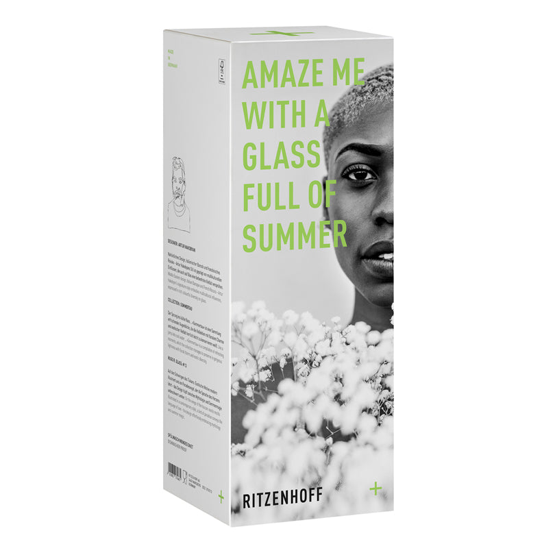 Calice aperitivo Hugo "Sommertau #13 - Artur Hakobyan Sulle altalene del tucano" cl 54/cm Ø8,3x22,5