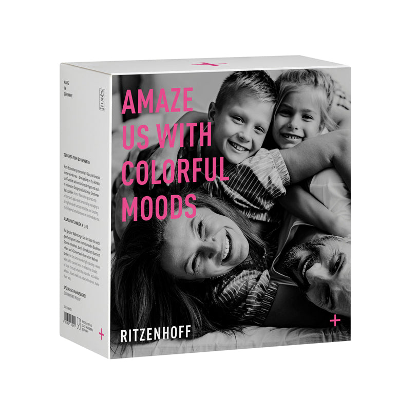 Bicchiere bibita/acqua "Allround #1 - Bohnenberg", confezione assortita da 2 pezzi cl 43/cm Ø7,8x14,3