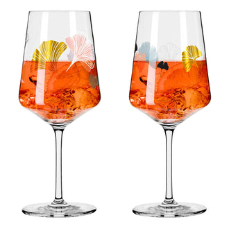 Calice aperitivo Aperizzo "Sommerrausch Deluxe #18 - C. Kordes", confezione assortita da 2 pezzi cl 54/cm Ø8,3x22,5