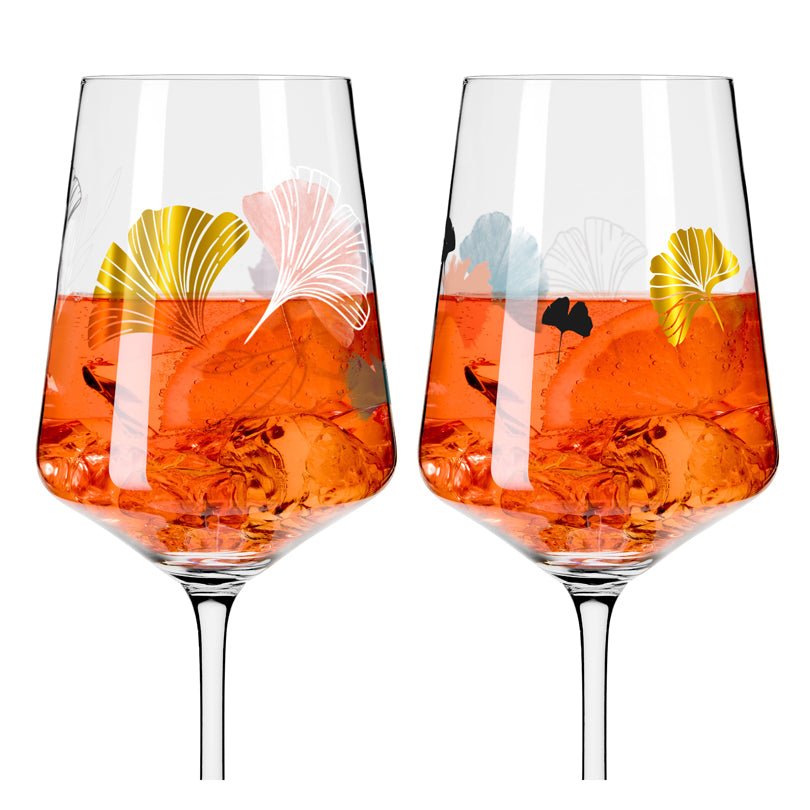 Calice aperitivo Aperizzo "Sommerrausch Deluxe #18 - C. Kordes", confezione assortita da 2 pezzi cl 54/cm Ø8,3x22,5