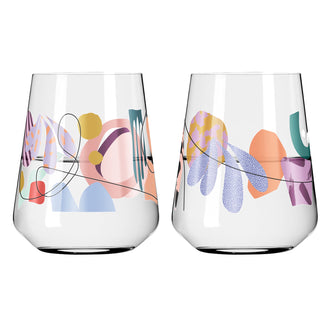 Tumbler "Allround Sommerrausch #1 - A. Proba", confezione assortita da 2 pezzi cl 51/cm Ø9,3x11