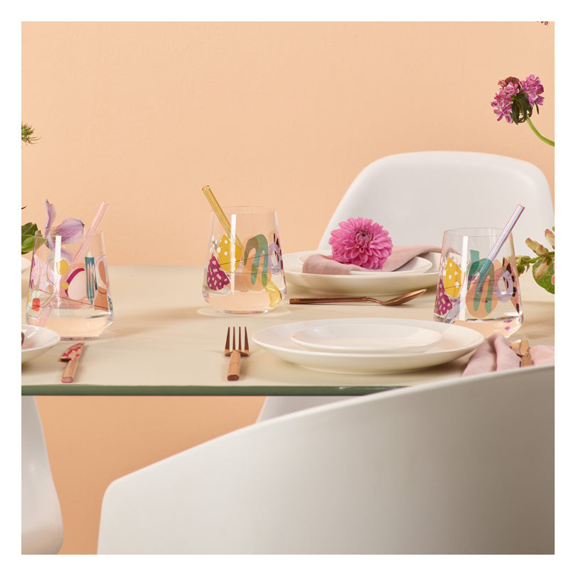 Tumbler "Allround Sommerrausch #1 - A. Proba", confezione assortita da 2 pezzi cl 51/cm Ø9,3x11