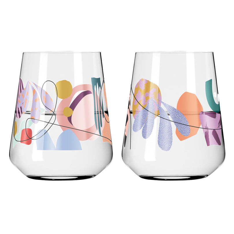 Tumbler "Allround Sommerrausch #1 - A. Proba", confezione assortita da 2 pezzi cl 51/cm Ø9,3x11