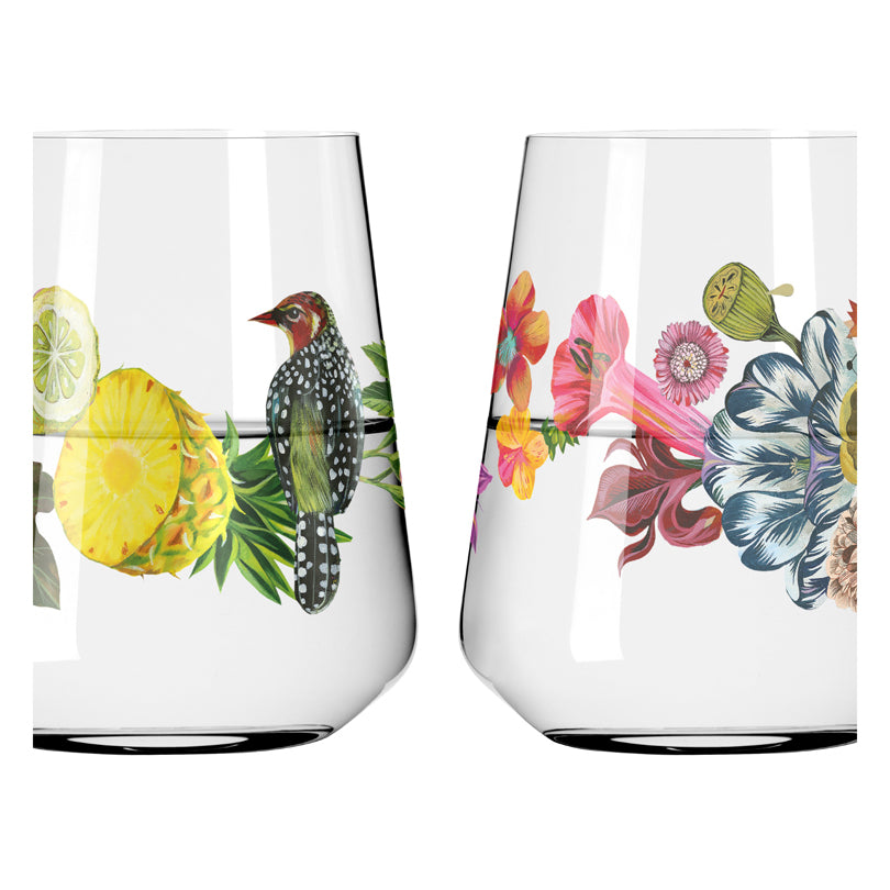 Tumbler "Allround Sommertau #1 - O. Hajek", confezione assortita da 2 pezzi cl 51/cm Ø9,3x11