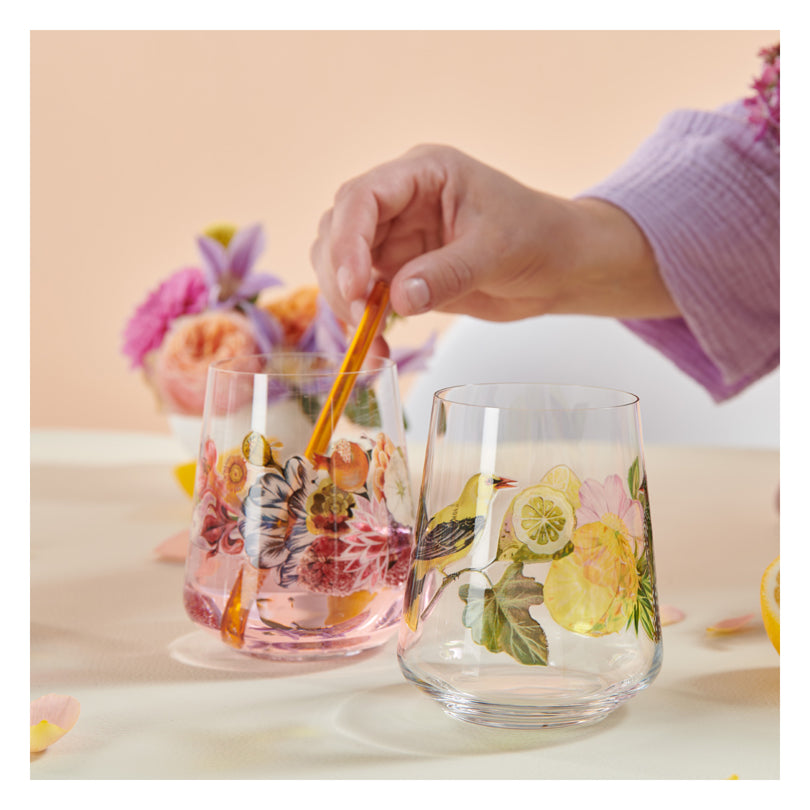 Tumbler "Allround Sommertau #1 - O. Hajek", confezione assortita da 2 pezzi cl 51/cm Ø9,3x11