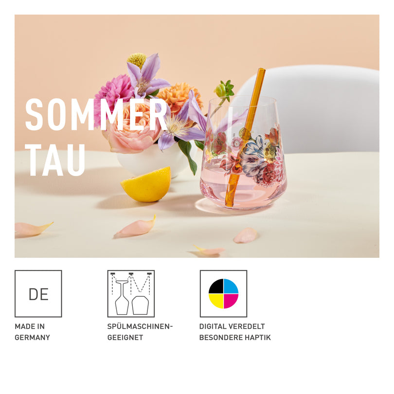 Tumbler "Allround Sommertau #1 - O. Hajek", confezione assortita da 2 pezzi cl 51/cm Ø9,3x11