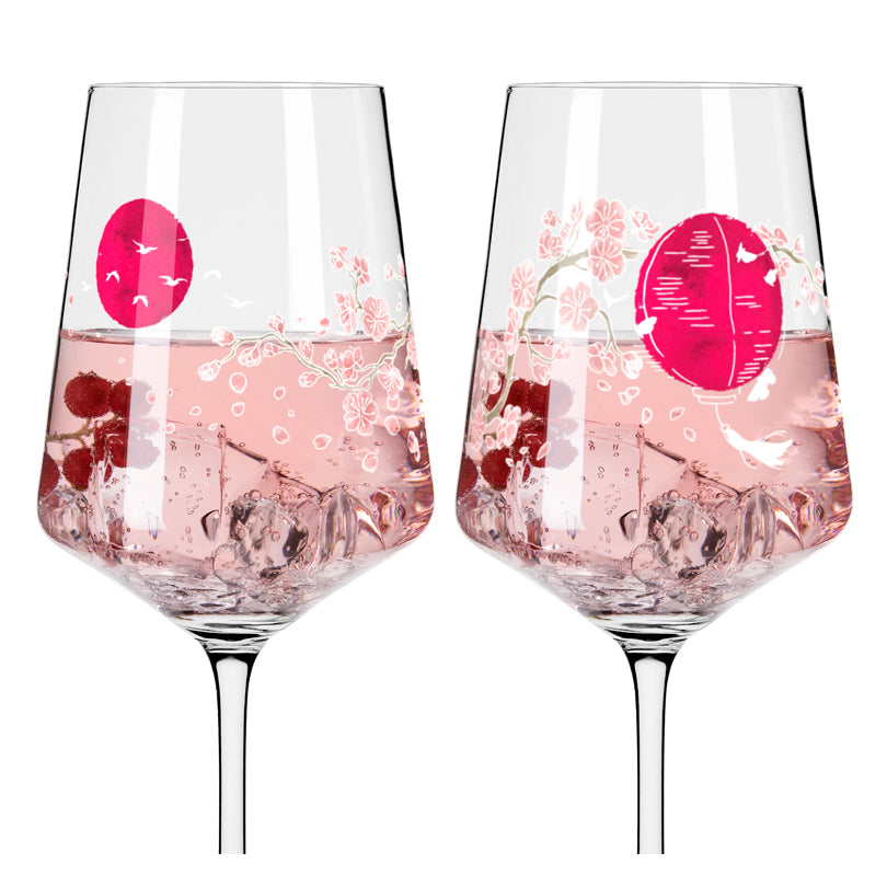 Calice Spritz "Sommersonett #7 - M. Sparschu", confezione assortita da 2 pezzi cl 54/cm Ø8,3x22,5