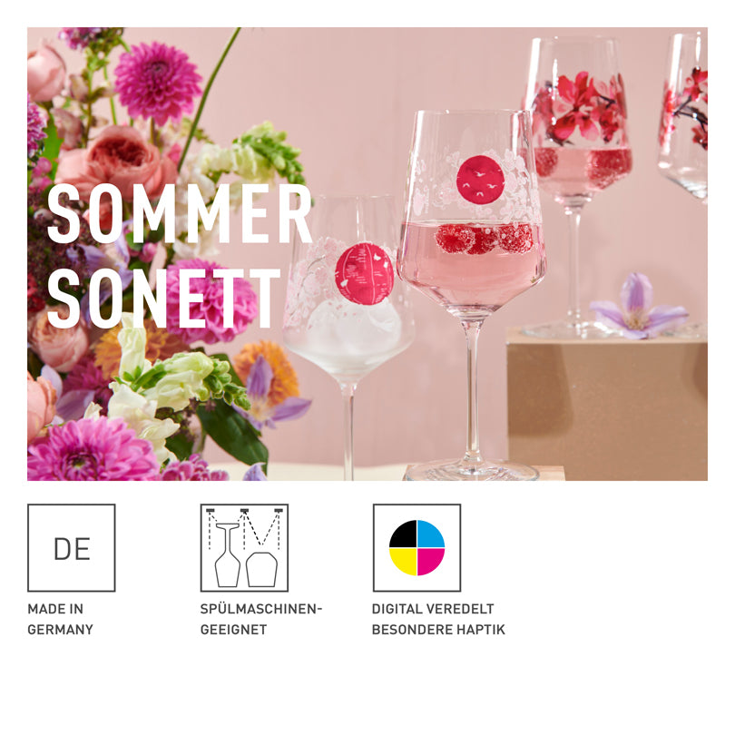 Calice Spritz "Sommersonett #7 - M. Sparschu", confezione assortita da 2 pezzi cl 54/cm Ø8,3x22,5