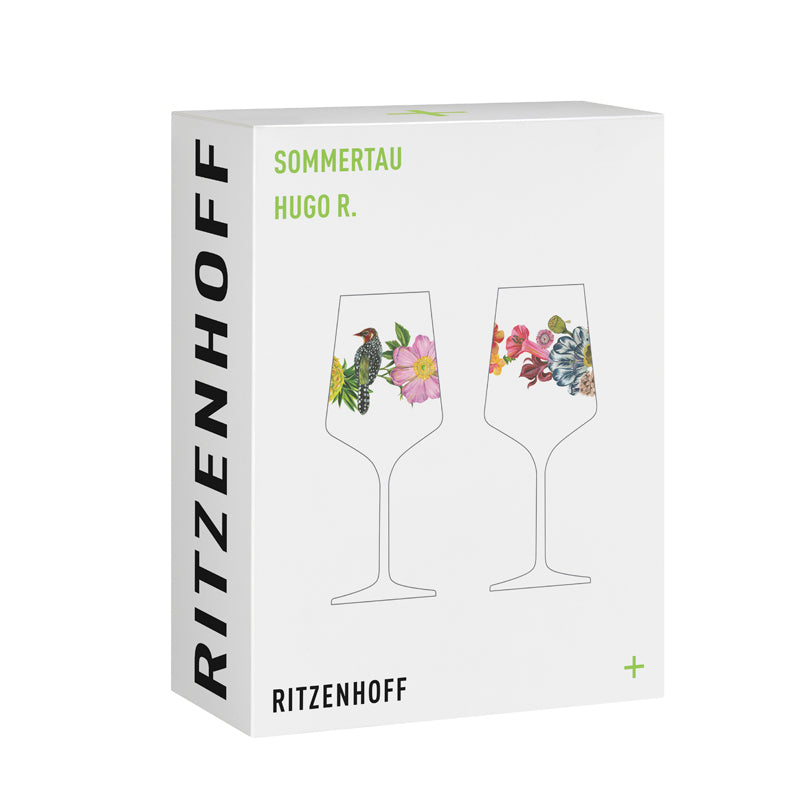 Calice aperitivo Hugo "Sommertau #19 - O. Hajek", confezione assortita da 2 pezzi cl 54/cm Ø9,3x22,5