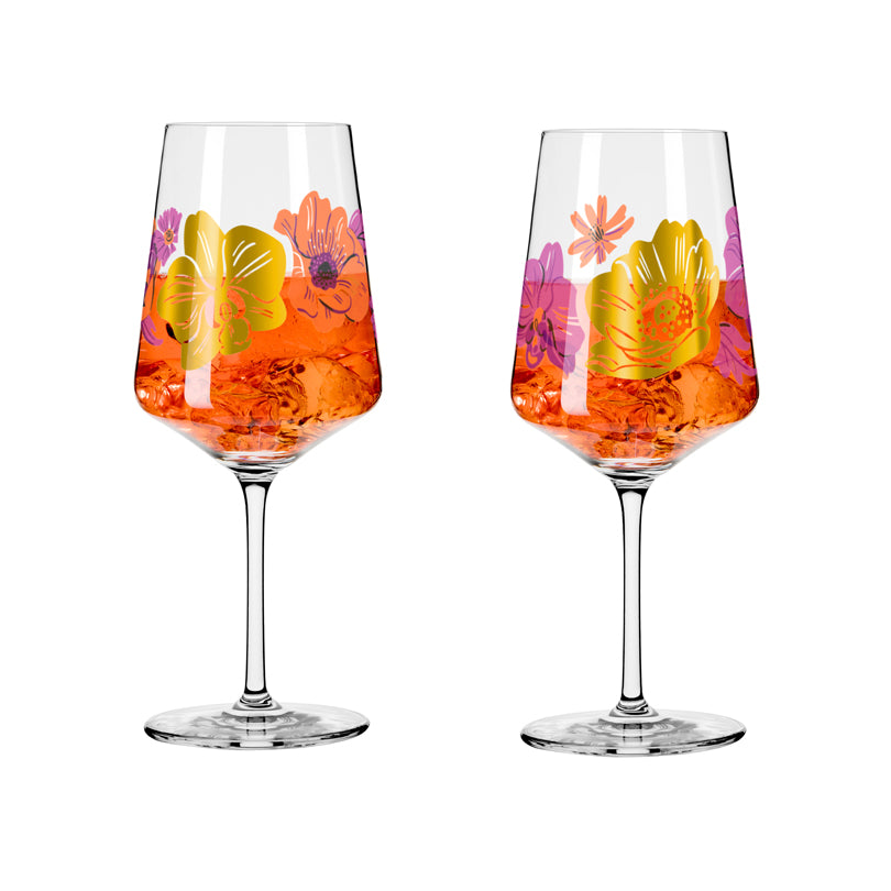 Calice aperitivo Aperizzo "Sommerrausch Deluxe #19 - J. Kay", confezione assortita da 2 pezzi cl 54/cm Ø8,3x22,5