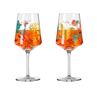 Calice aperitivo Aperizzo "Sommerrausch Deluxe #20 - E. Tjader", confezione assortita da 2 pezzi cl 54/cm Ø8,3x22,5