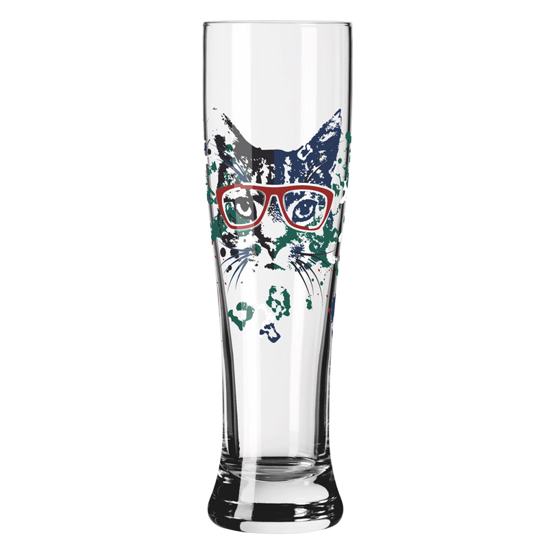 Bicchiere birra Weizen "Petfluenzer #1 - Oliveira", confezione assortita da 2 pezzi cl 65/cm Ø7,5x25,4