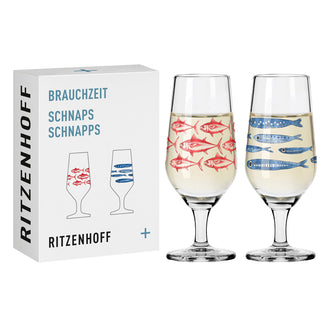 Bicchiere grappa "Brauchzeit #2 - D. Garreton", confezione 2 pezzi cl 6/cm Ø3,1x10,4