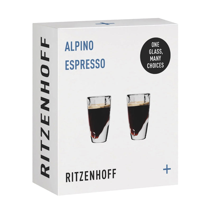 Bicchiere grappa/Espresso cup "Alpino - by Ritzenhoff Design Team", confezione 2 pezzi ml 53/cm Ø5x8