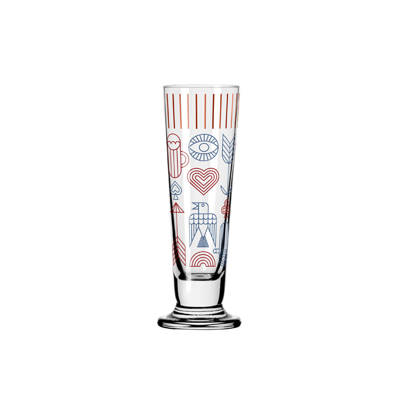 Bicchiere grappa "Heldenfest #15 - P. Farrell" cl 5/cm Ø3,5x11,3