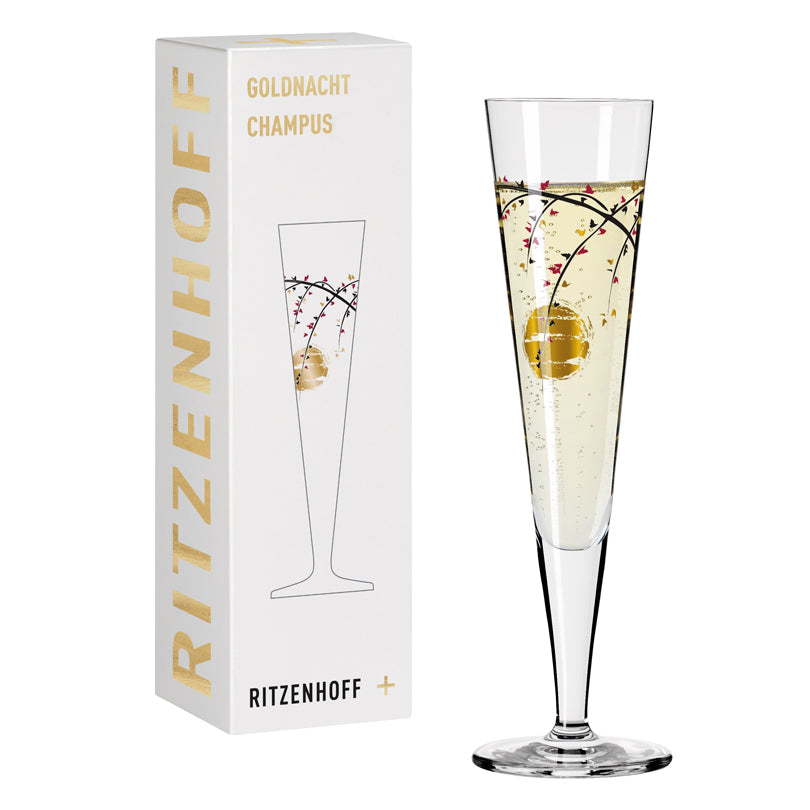 Calice champagne Champus "Goldnacht #14 - Rachel Hoshino" cl 20/cm Ø7,2x24