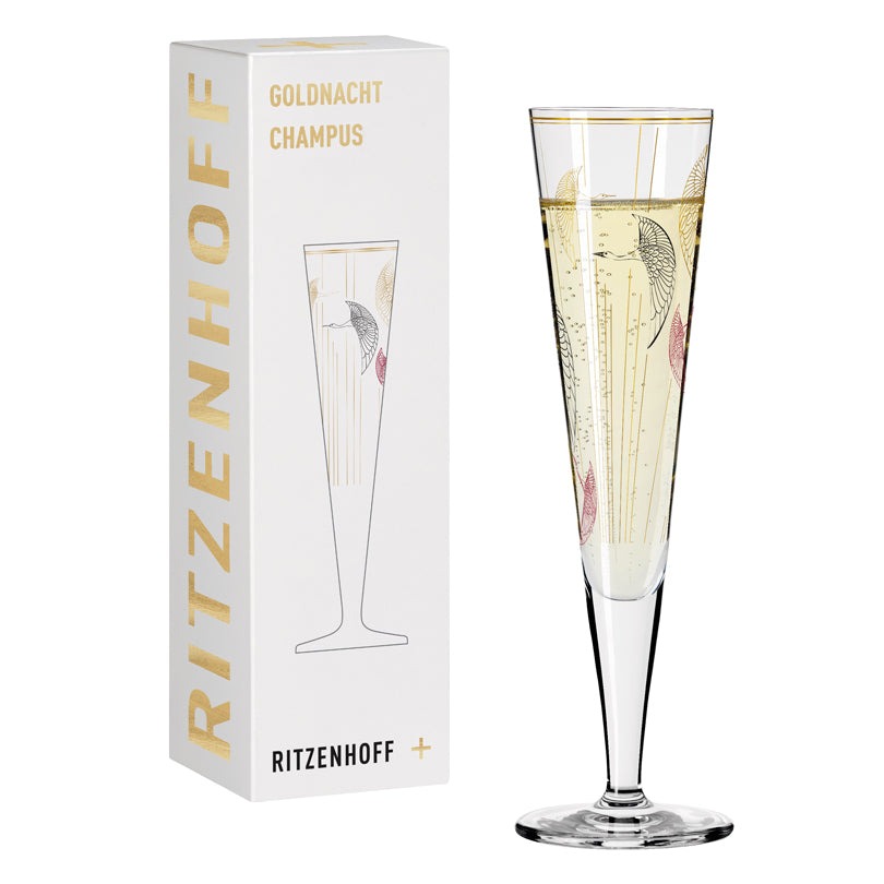 Calice champagne Champus "Goldnacht #18 - Concetta Lorenzo" cl 20/cm Ø7,2x24
