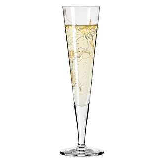 Calice champagne Champus "Goldnacht #8 -  Marvin Benzoni Kolibri" cl 20/cm Ø7,2x24