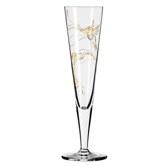 Calice champagne Champus "Goldnacht #8 -  Marvin Benzoni Kolibri" cl 20/cm Ø7,2x24