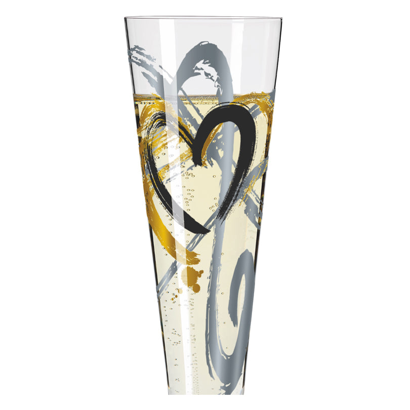 Calice champagne Champus "Goldnacht #1 - Thomas Marutschke" cl 20/cm Ø7,2x24