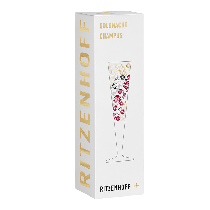 Calice champagne Champus "Goldnacht #24 - Stockebrand" cl 20/cm Ø7,2x24