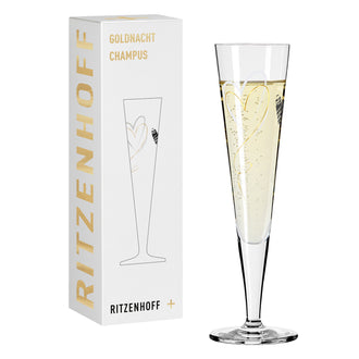 Calice champagne Champus "Goldnacht #35 - Christine Kordes" cl 20/cm Ø7,2x24