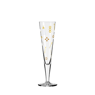 Calice champagne Champus "Goldnacht #40 - N. Jean" cl 20/cm Ø7,2x24