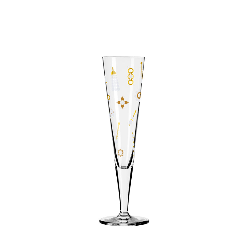 Calice champagne Champus "Goldnacht #40 - N. Jean" cl 20/cm Ø7,2x24