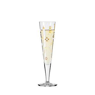 Calice champagne Champus "Goldnacht #40 - N. Jean" cl 20/cm Ø7,2x24