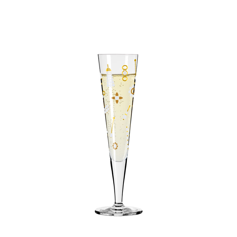 Calice champagne Champus "Goldnacht #40 - N. Jean" cl 20/cm Ø7,2x24