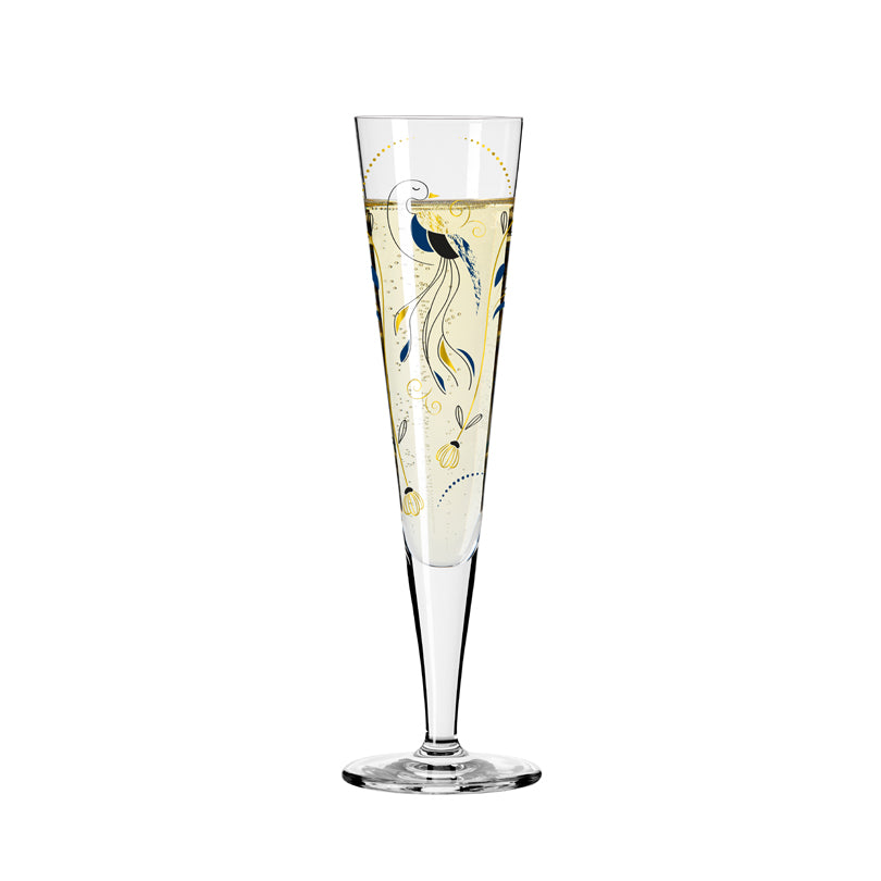 Calice champagne Champus "Goldnacht #43 - C.Kordes" cl 20/cm Ø7,2x24