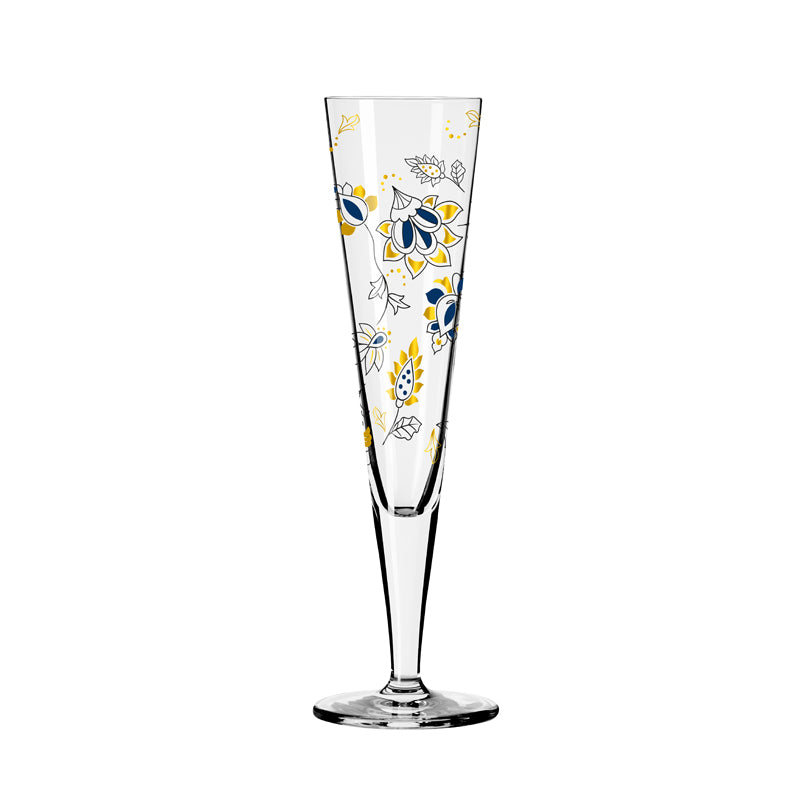 Calice champagne Champus "Goldnacht #44 - C.Kordes" cl 20/cm Ø7,2x24