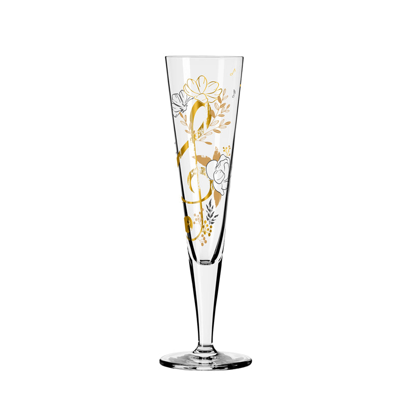 Calice champagne Champus "Goldnacht #45 - M.Sparschu" cl 20/cm Ø7,2x24