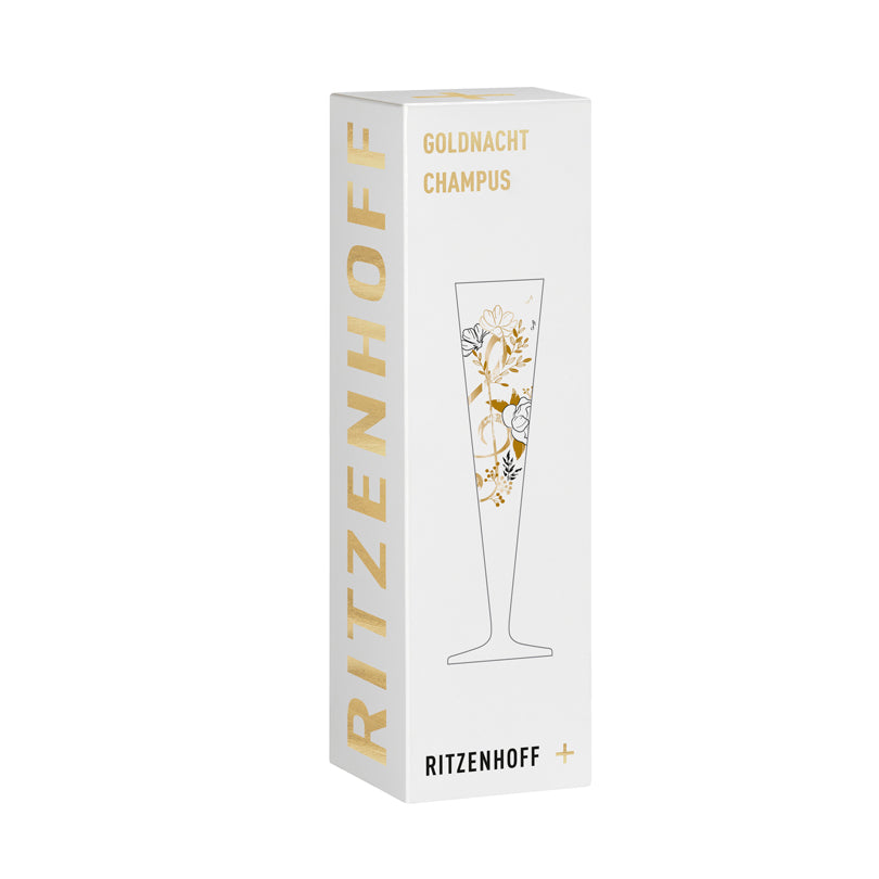 Calice champagne Champus "Goldnacht #45 - M.Sparschu" cl 20/cm Ø7,2x24