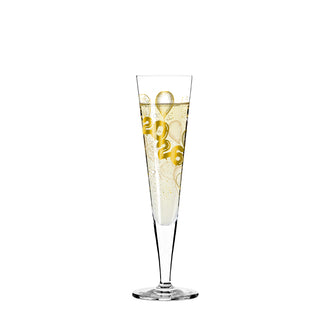 Calice champagne Champus "Brillantnacht - Celebration 2026 Ritzenhoff Design Team" con cristalli cl 20/cm Ø7,2x24