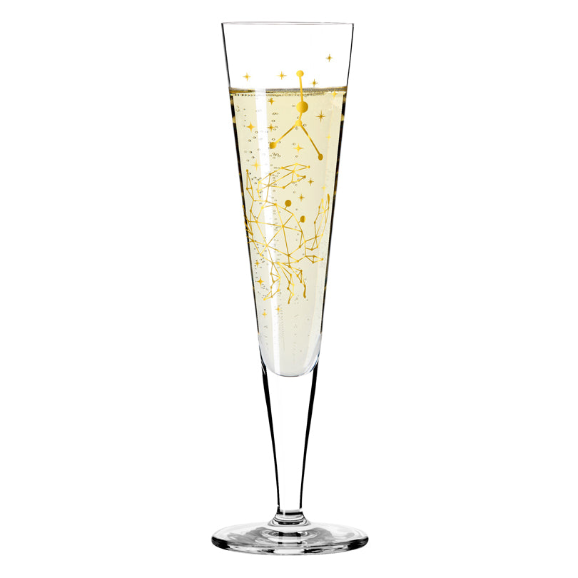 Calice champagne Champus "Astro #3 Cancro - Mubaza" cl 20/cm Ø7,2x24