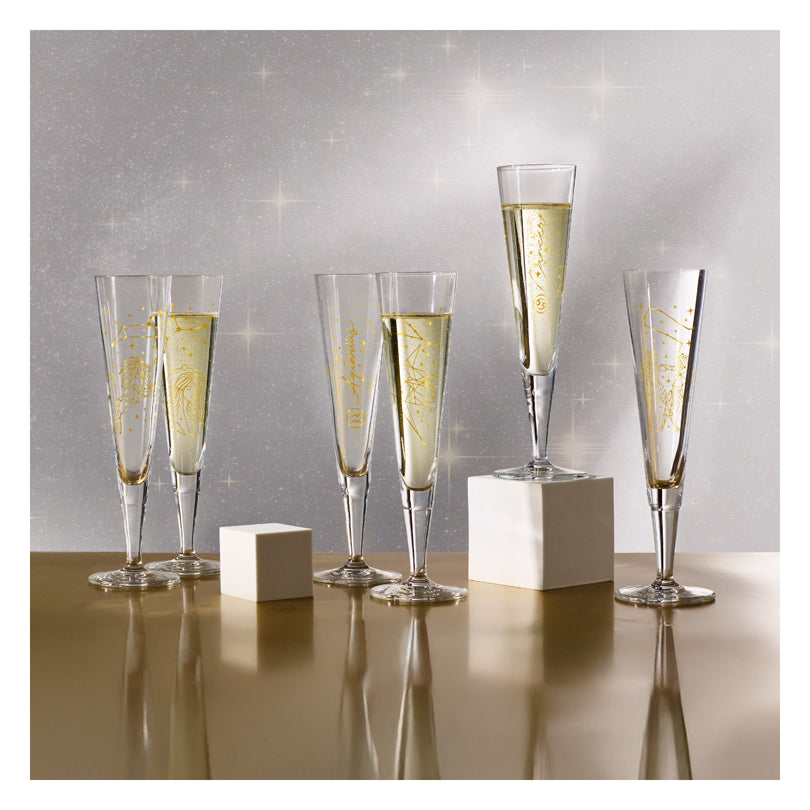 Calice champagne Champus "Astro #3 Cancro - Mubaza" cl 20/cm Ø7,2x24