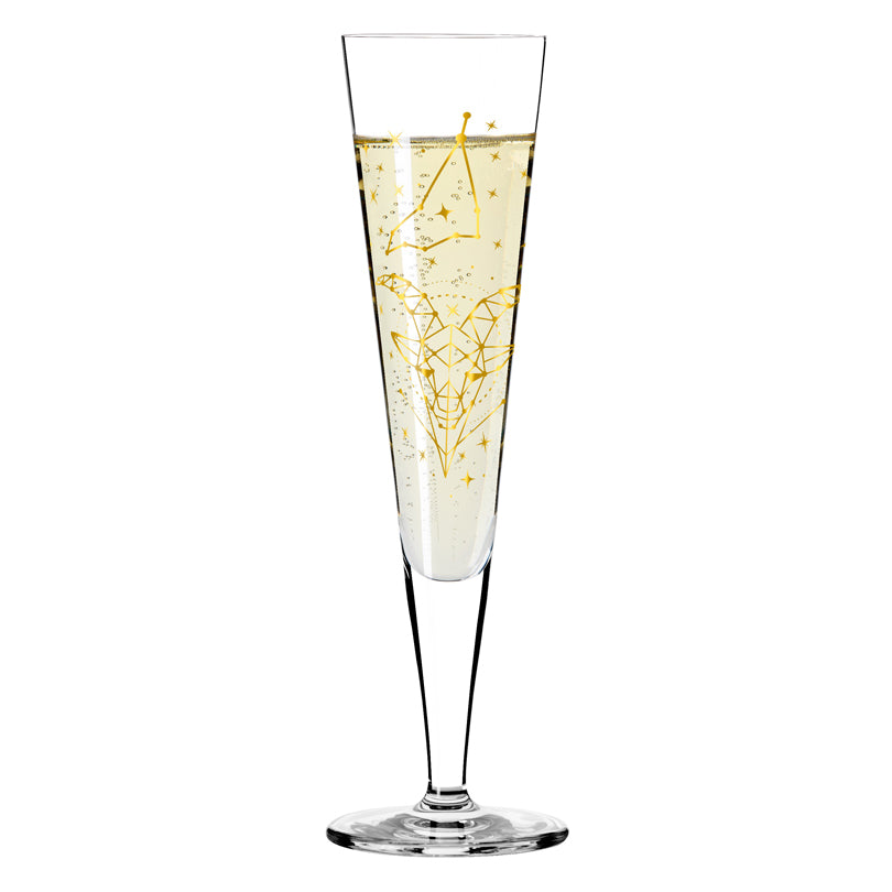 Calice champagne Champus "Astro #4 Capricorno - Mubaza" cl 20/cm Ø7,2x24