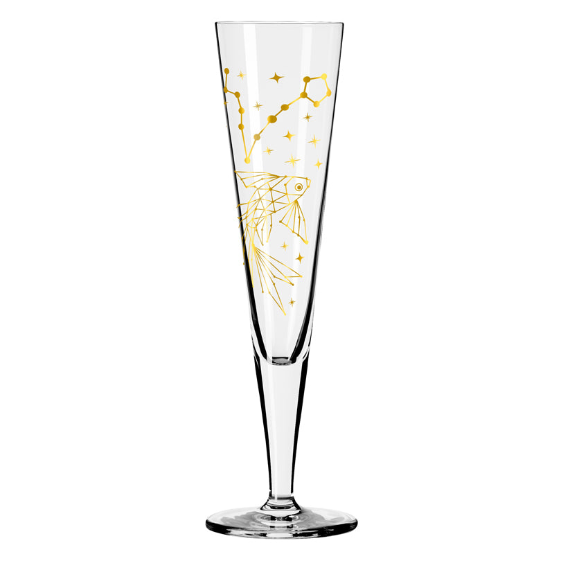 Calice champagne Champus "Astro #8 Pesci - Mubaza" cl 20/cm Ø7,2x24