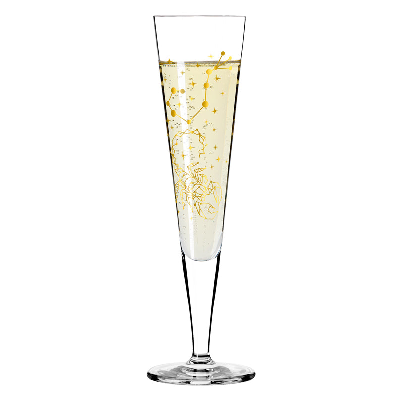 Calice champagne Champus "Astro #10 Scorpione - Mubaza" cl 20/cm Ø7,2x24