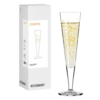 Calice champagne Champus "Astro #11 Toro - Mubaza" cl 20/cm Ø7,2x24