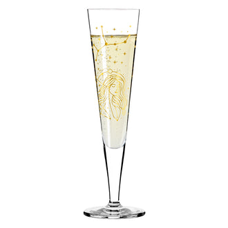 Calice champagne Champus "Astro #12 Vergine - Mubaza" cl 20/cm Ø7,2x24