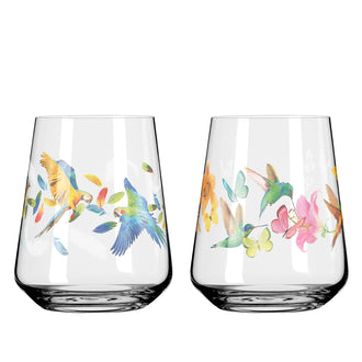 Tumbler "Allround Sommerrausch #2 - A.Loibner", confezione assortita da 2 pezzi cl 51/cm Ø9,3x11