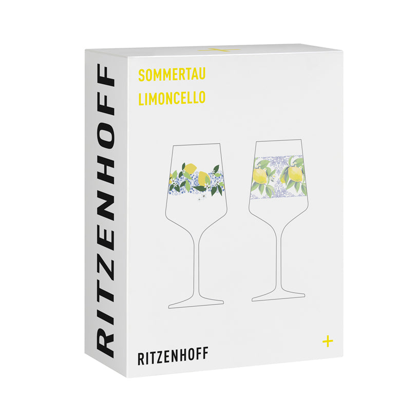 Calice aperitivo Hugo "Sommertau Limoncello #21 - Rea/Behnke", confezione assortita da 2 pezzi cl 54/cm Ø9,3x22,5