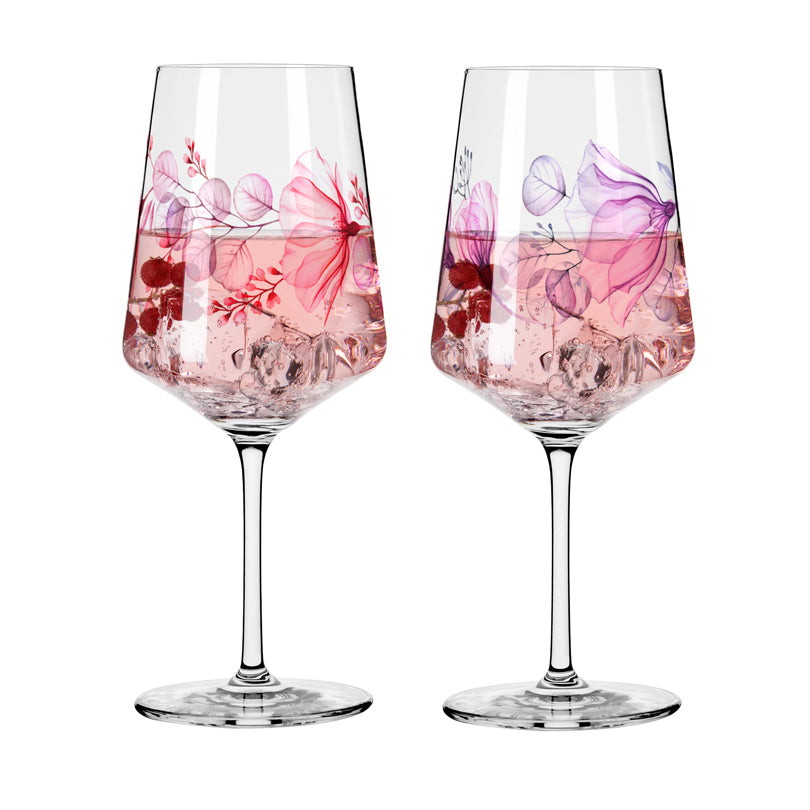 Calice Spritz "Sommersonett #11 - K.Kolberg", confezione assortita da 2 pezzi cl 54/cm Ø8x22,5
