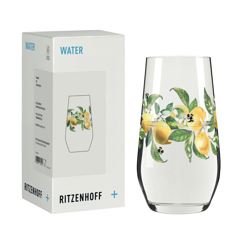 Bicchiere acqua "Sommertau Lilly #1 - R. Richter 2026" cl 42,5/cm Ø7,6x13,8