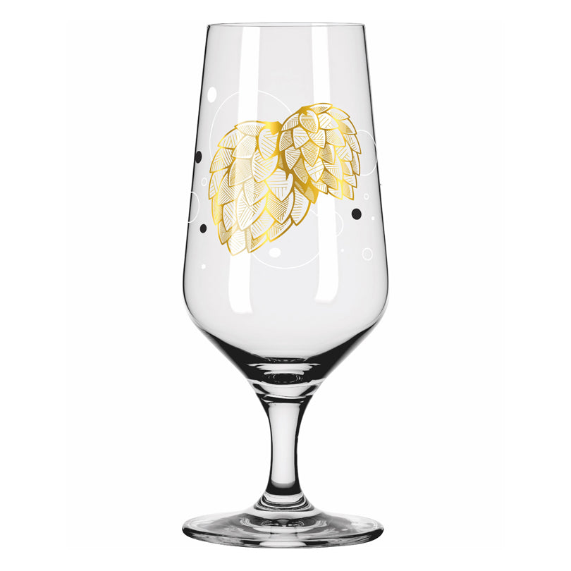 Bicchiere birra Pils "Brauchzeit #1 - Andreas Preis Luppolo", confezione 2 pezzi cl 37/cm Ø7,5x18,3