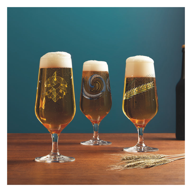 Bicchiere birra Pils "Brauchzeit #1 - Andreas Preis Luppolo", confezione 2 pezzi cl 37/cm Ø7,5x18,3