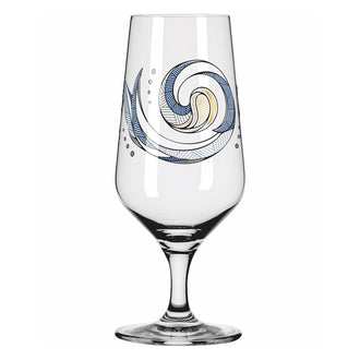 Bicchiere birra Pils "Brauchzeit #2 - Andreas Preis Acqua", confezione 2 pezzi cl 37/cm Ø7,5x18,3