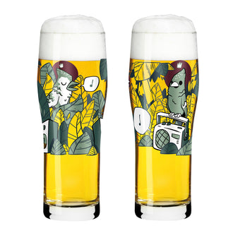 Bicchiere birra "Brauchzeit Allround #3 - Hatch", confezione assortita da 2 pezzi cl 63/cm Ø7,8x20,7